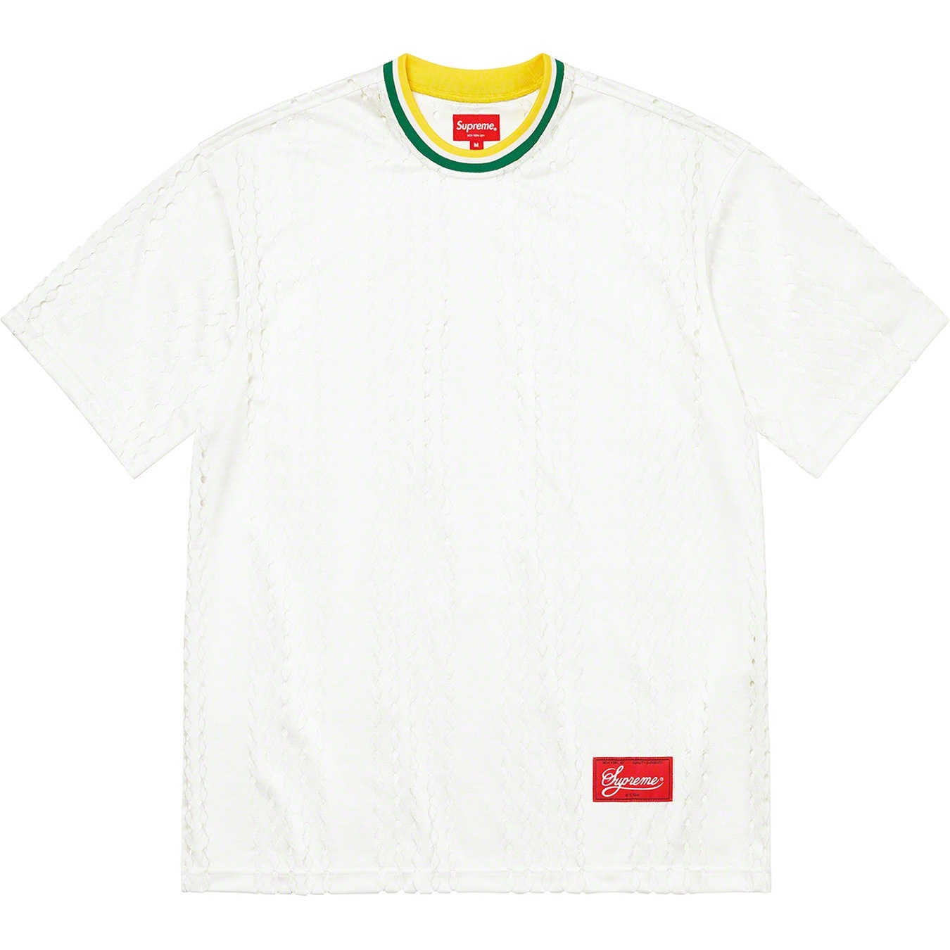 Perforated Stripe Warm Up Top view 10